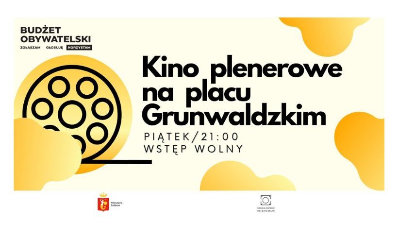 Kino plenerowe na placu Grunwaldzkim 