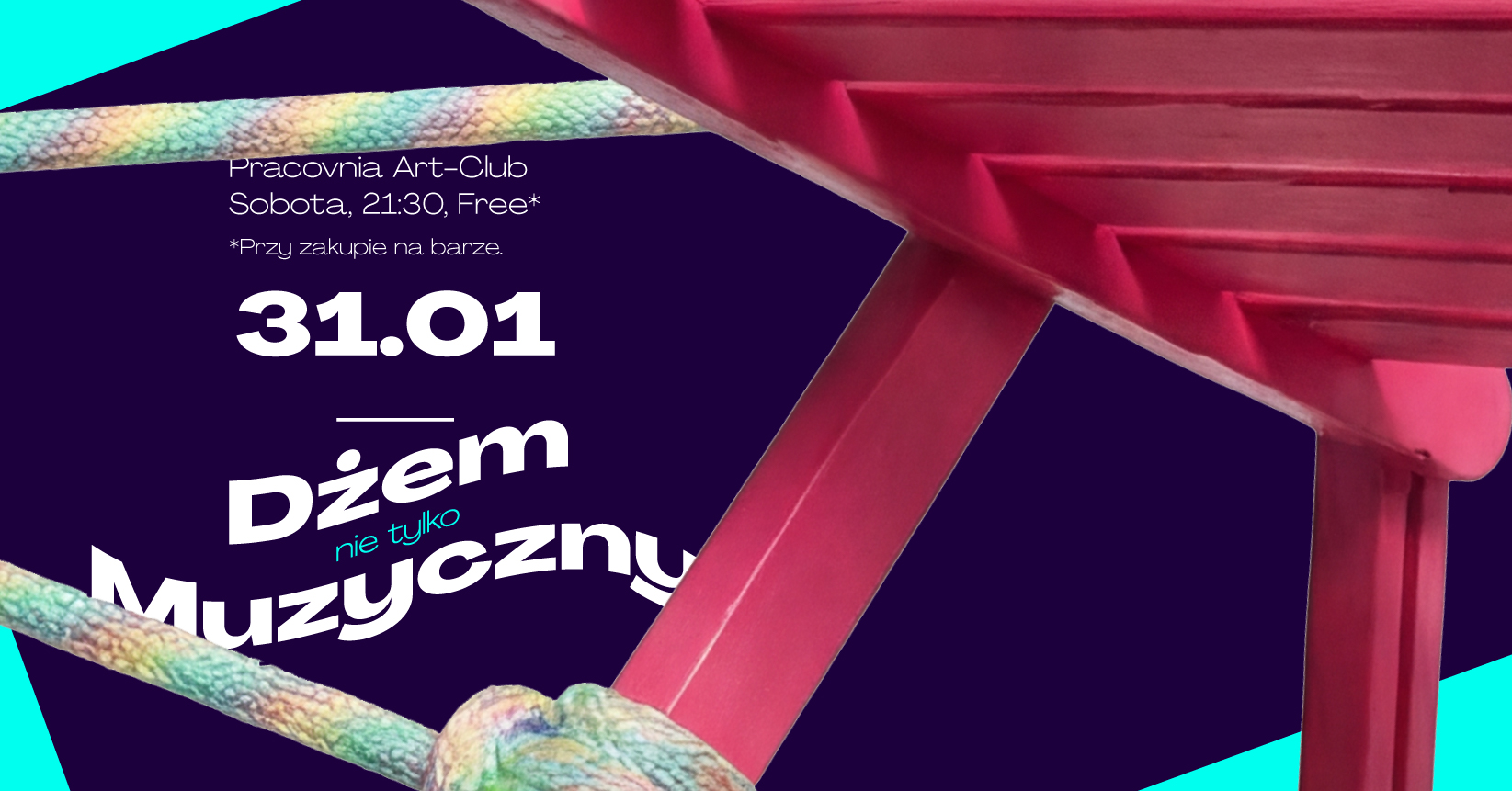 plakat wydarzenia z napisem 