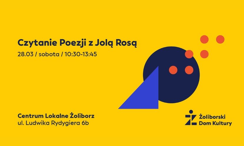 Czytanie Poezji z Jolą Rosą | 28.03