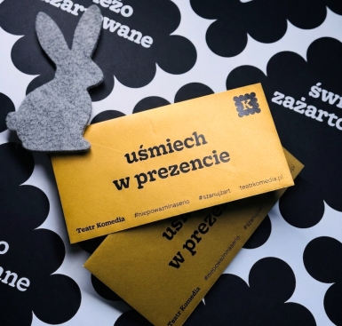 Zajączek, prezent, uśmiech!