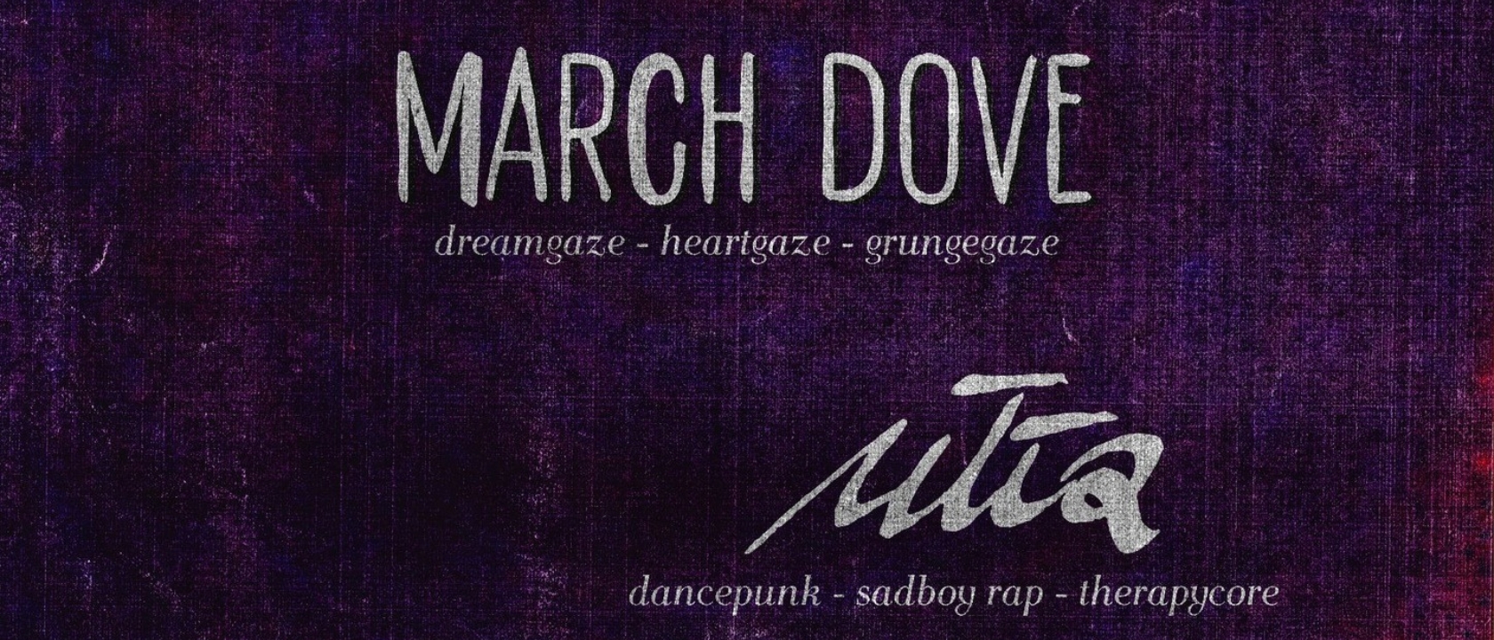 grafika koncertu, widać na niej kilka napisów - nazw zespołów