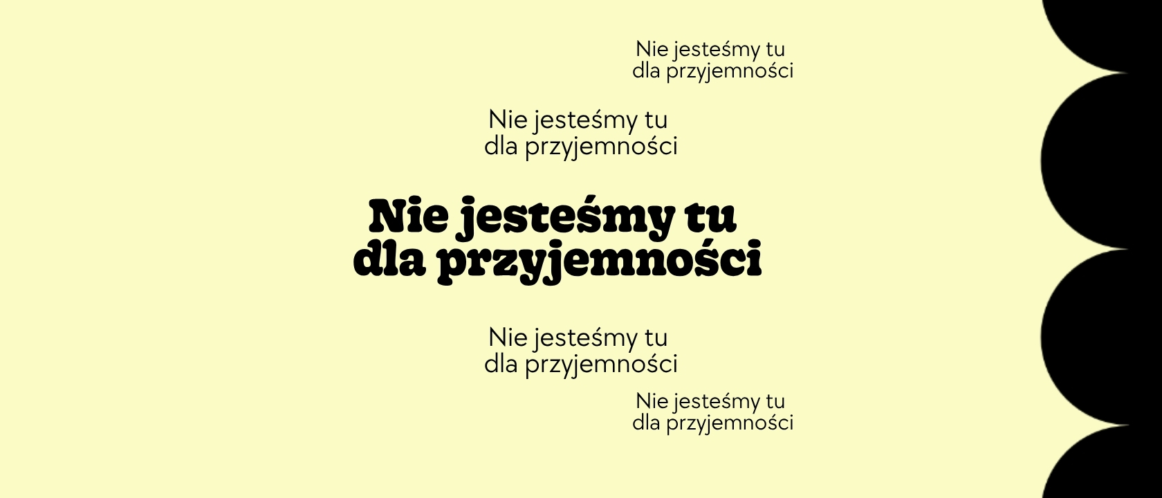grafika przedstawia napis 